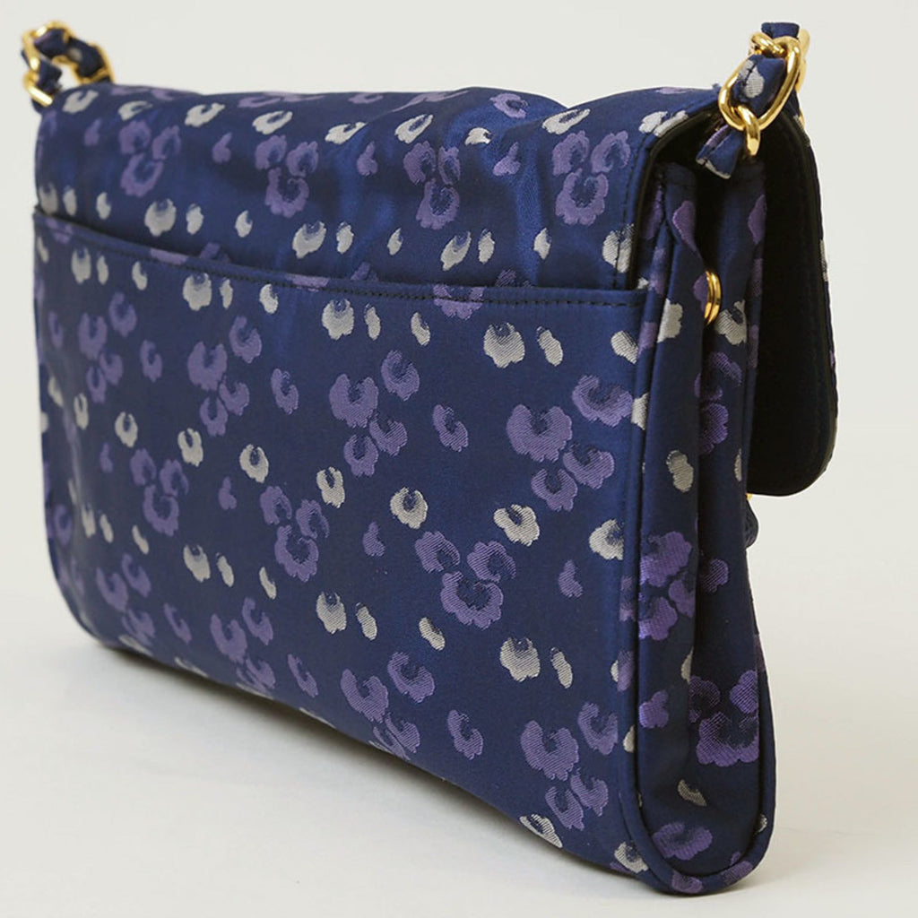 Prada Navy Nylon Shoulder Bag