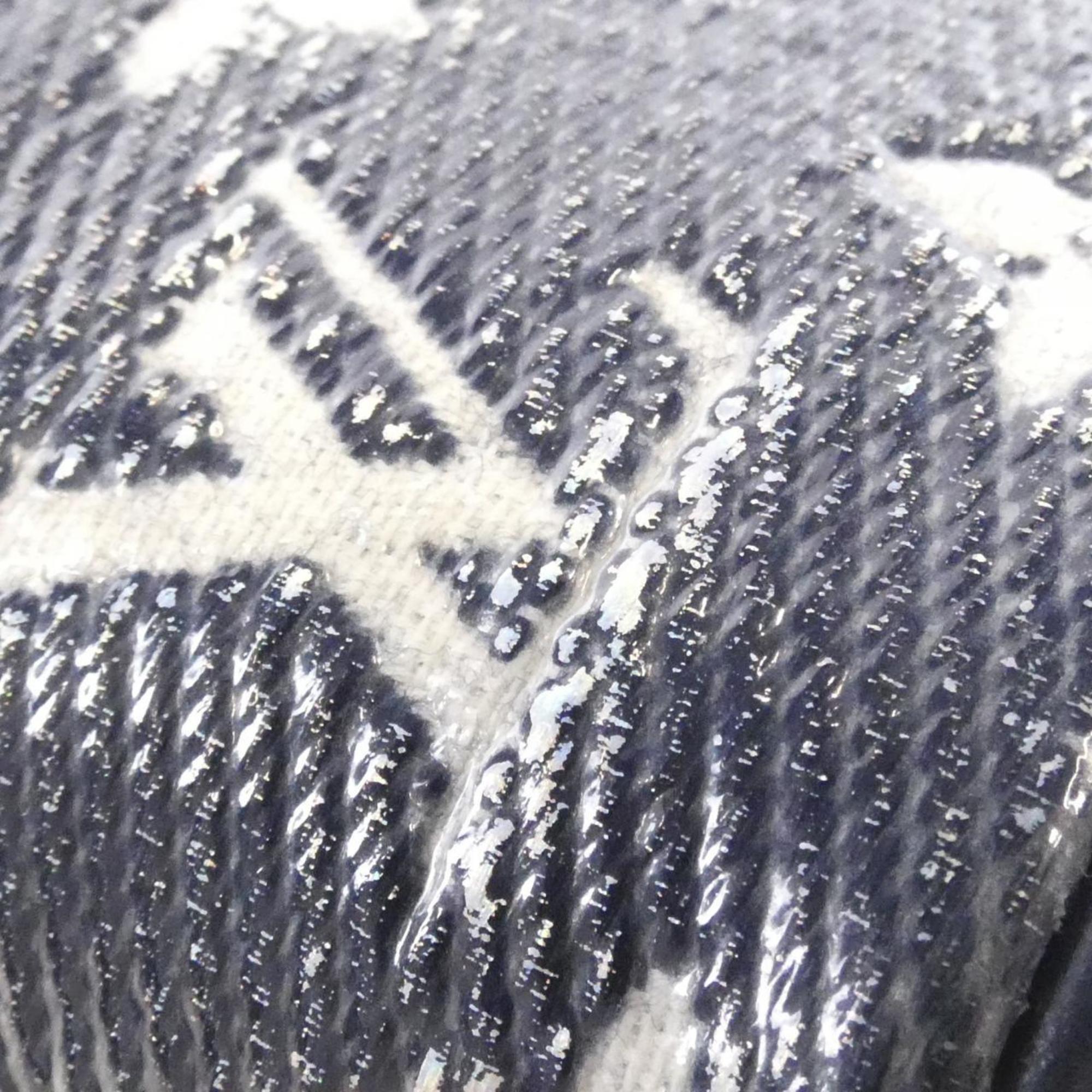 Louis Vuitton Navy White Cotton Shoulder Bag