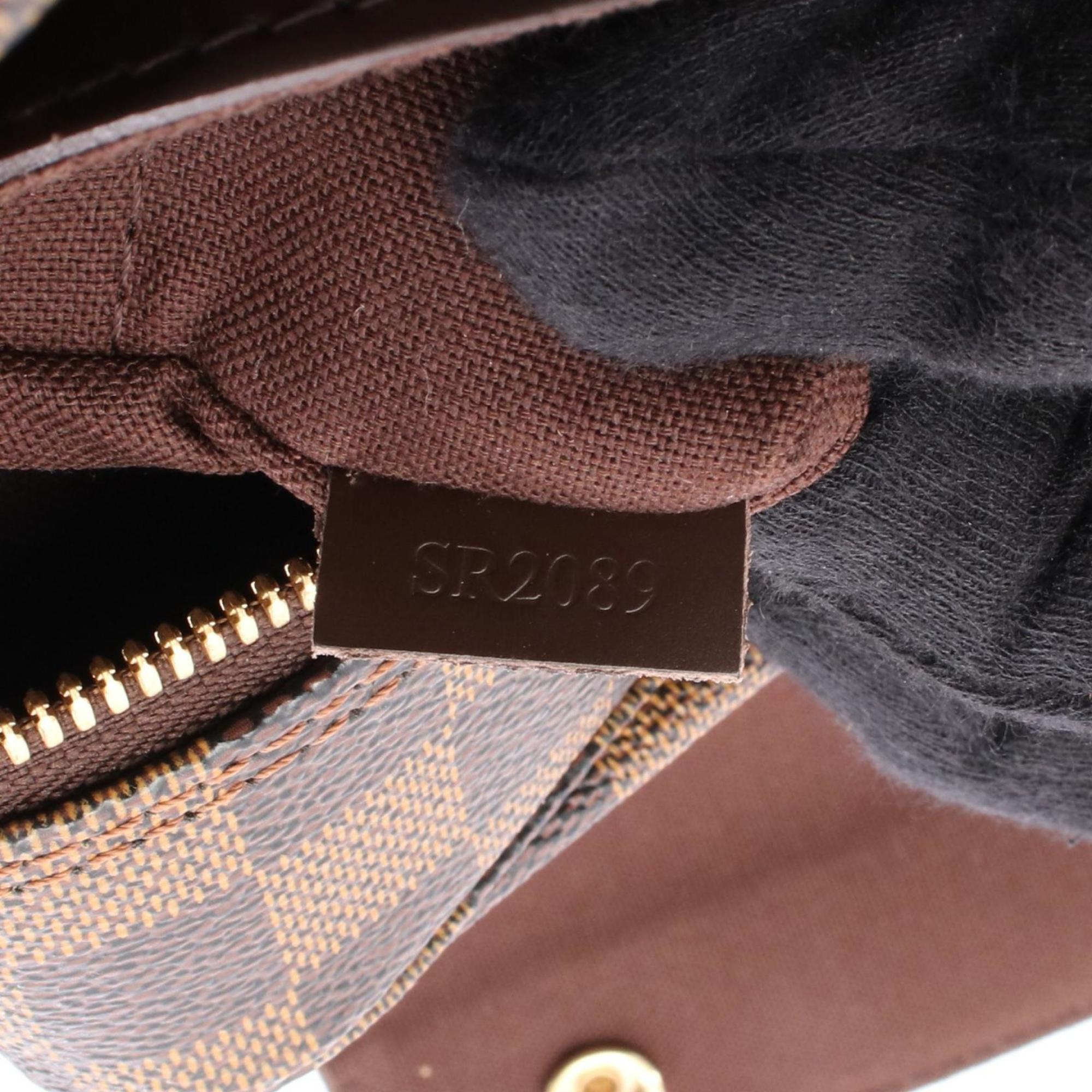 Louis Vuitton Brown Ebene Coated Canvas Leather Shoulder Bag