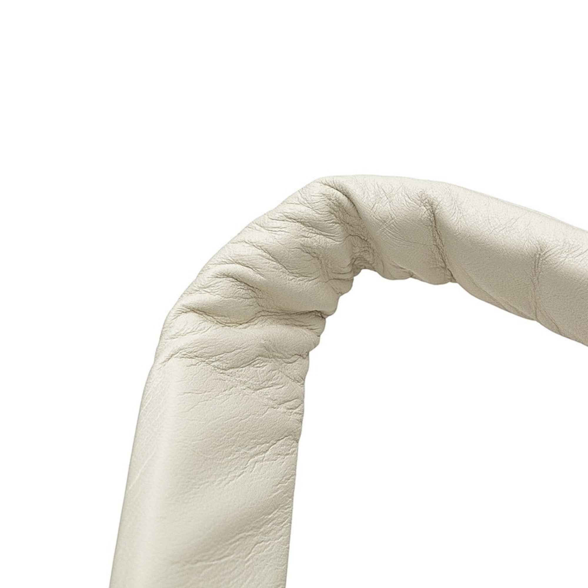 Bottega Veneta White Leather Pouch Sling Bag