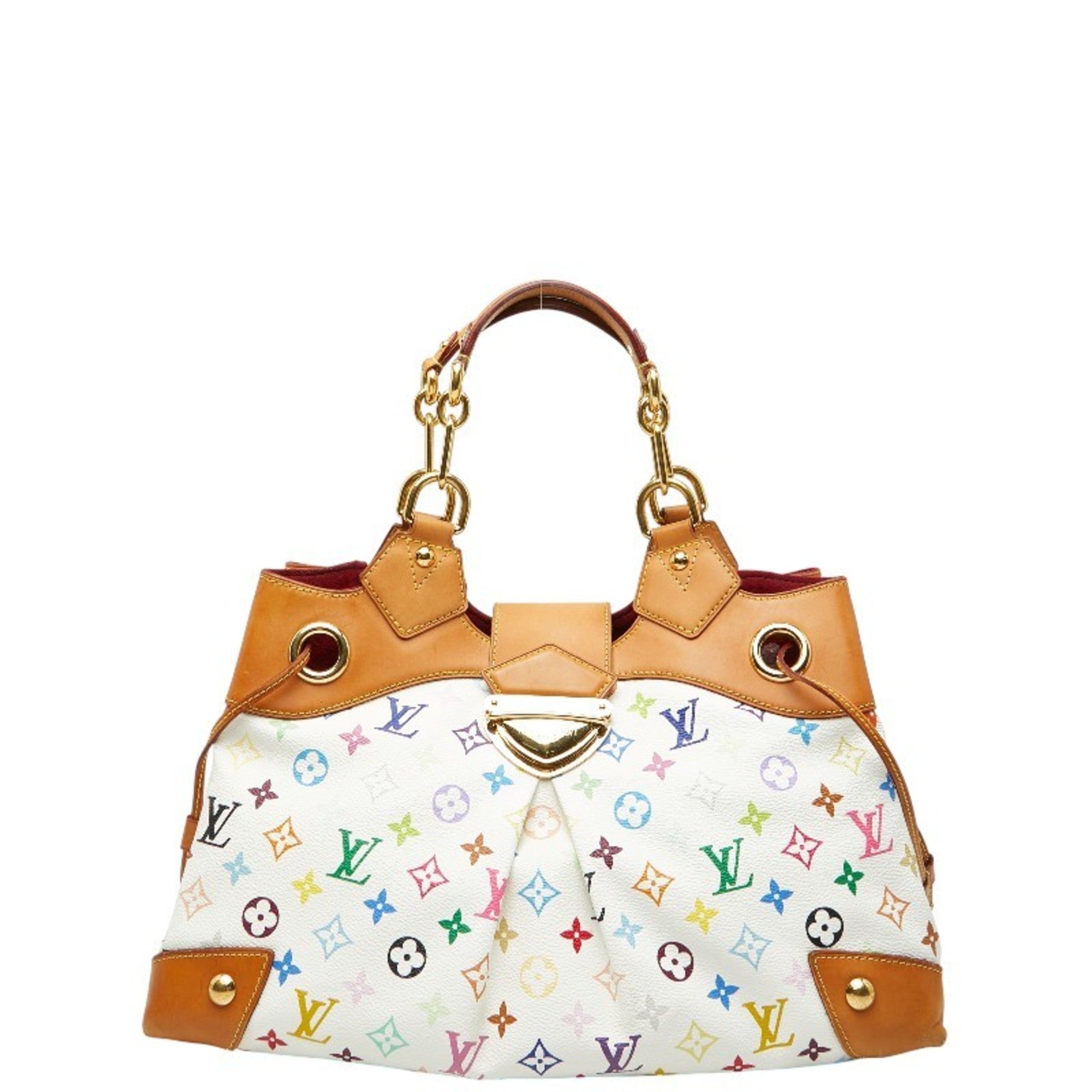 Louis Vuitton Monogram Multicolore Blanc White Pvc Leather Handbag