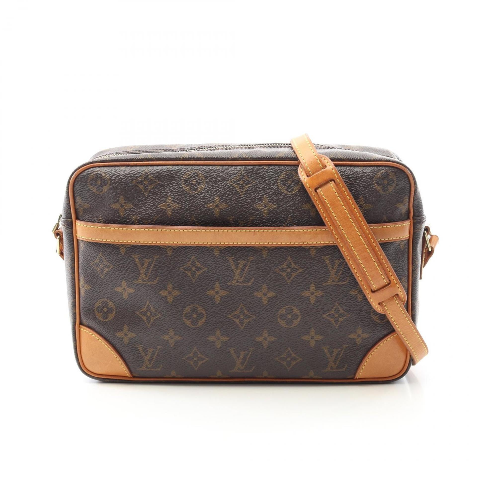 Louis Vuitton Brown Coated Canvas Pvc Monogram Leather Shoulder Bag