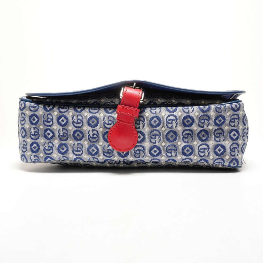 Gucci Blue Messenger Bag Shoulder Bag (Pre-Owned)