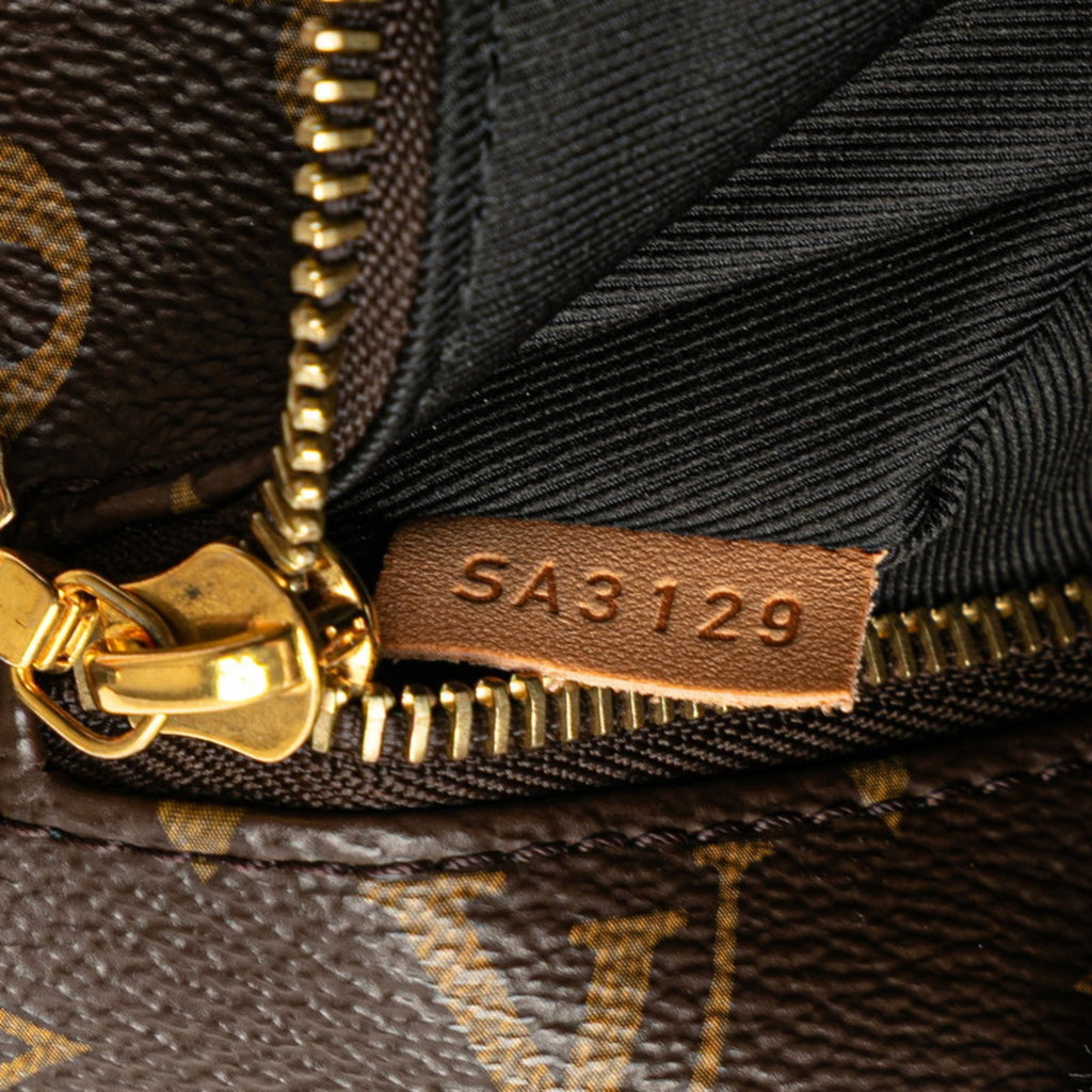 Louis Vuitton Brown Pvc Leather Sling Bag