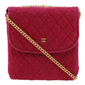 Chanel Pink Cotton Pouch Shoulder Bag