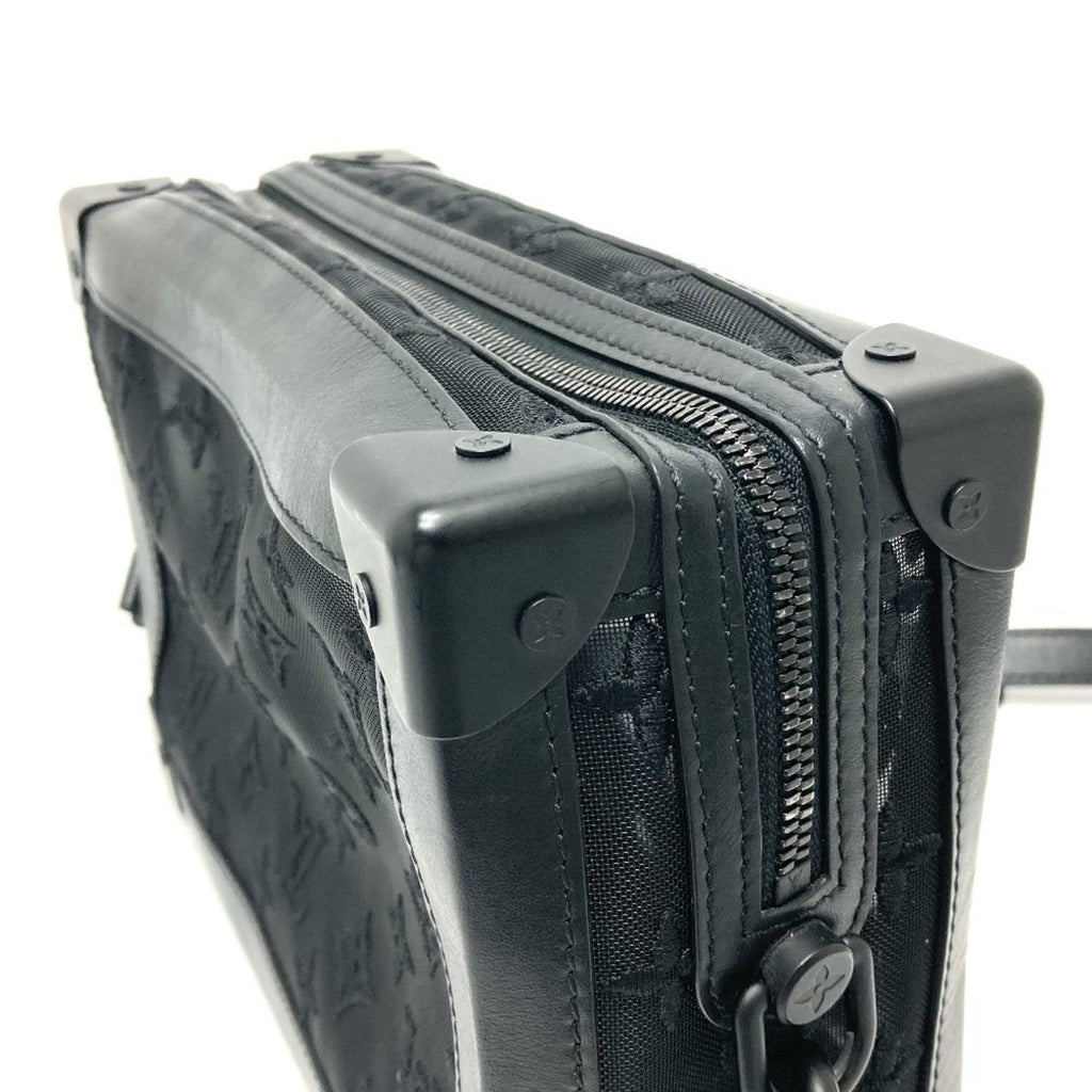 Louis Vuitton Black Mesh Leather Shoulder Bag