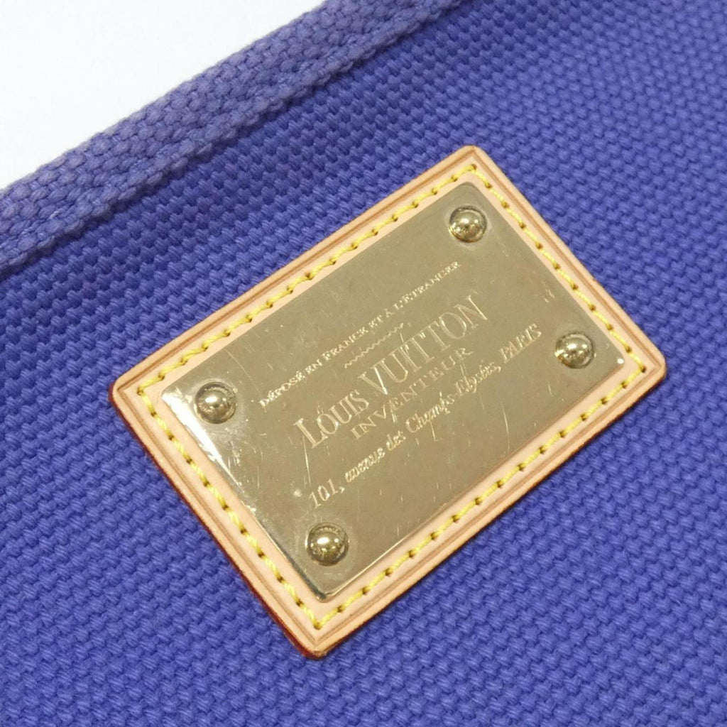 Louis Vuitton Blue Navy Canvas Handbag Pochette