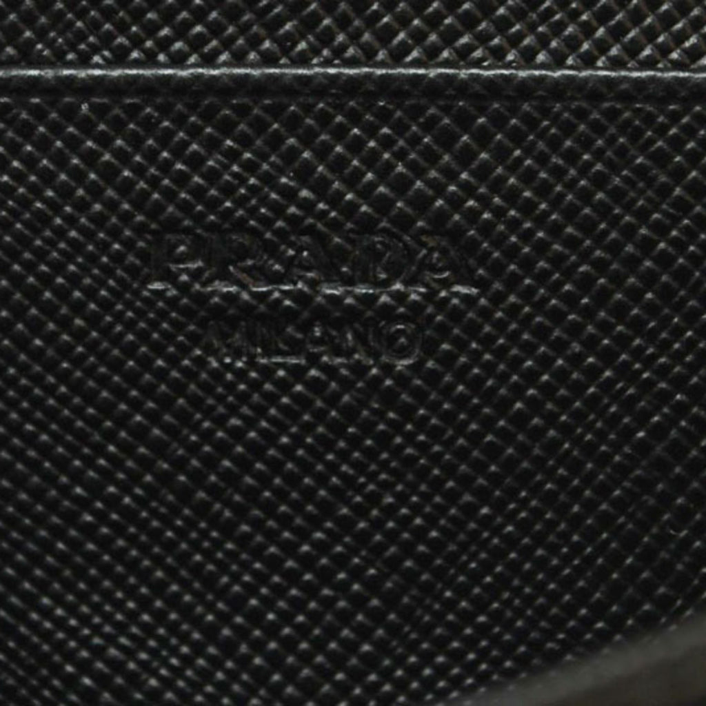 Prada Black Leather Coin Purse/Coin Case