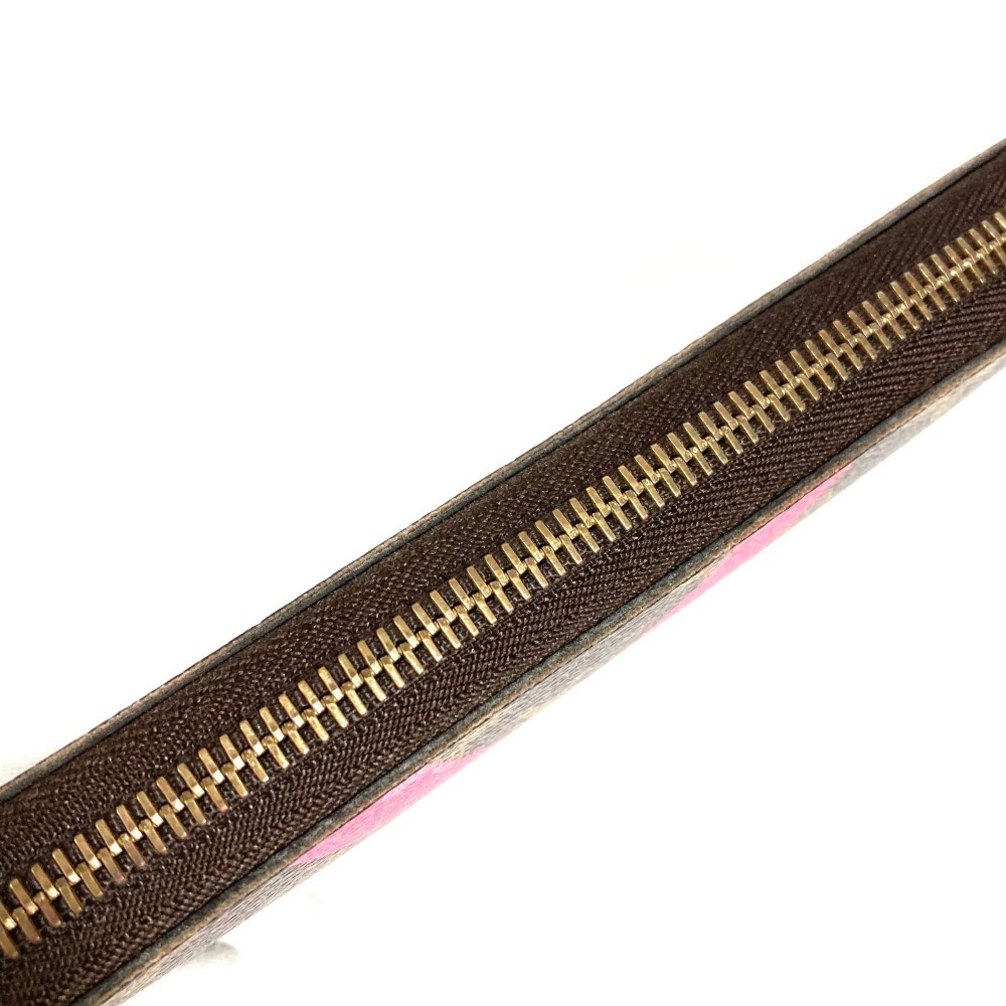 Louis Vuitton Monogram Brown Monogram Pink Monogram Long Wallet