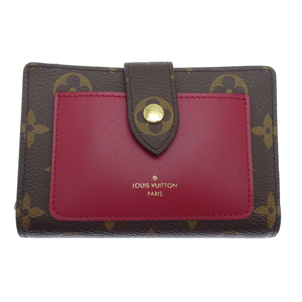 Louis Vuitton Brown Fuchsia Pink Monogram Monogram Leather Wallet