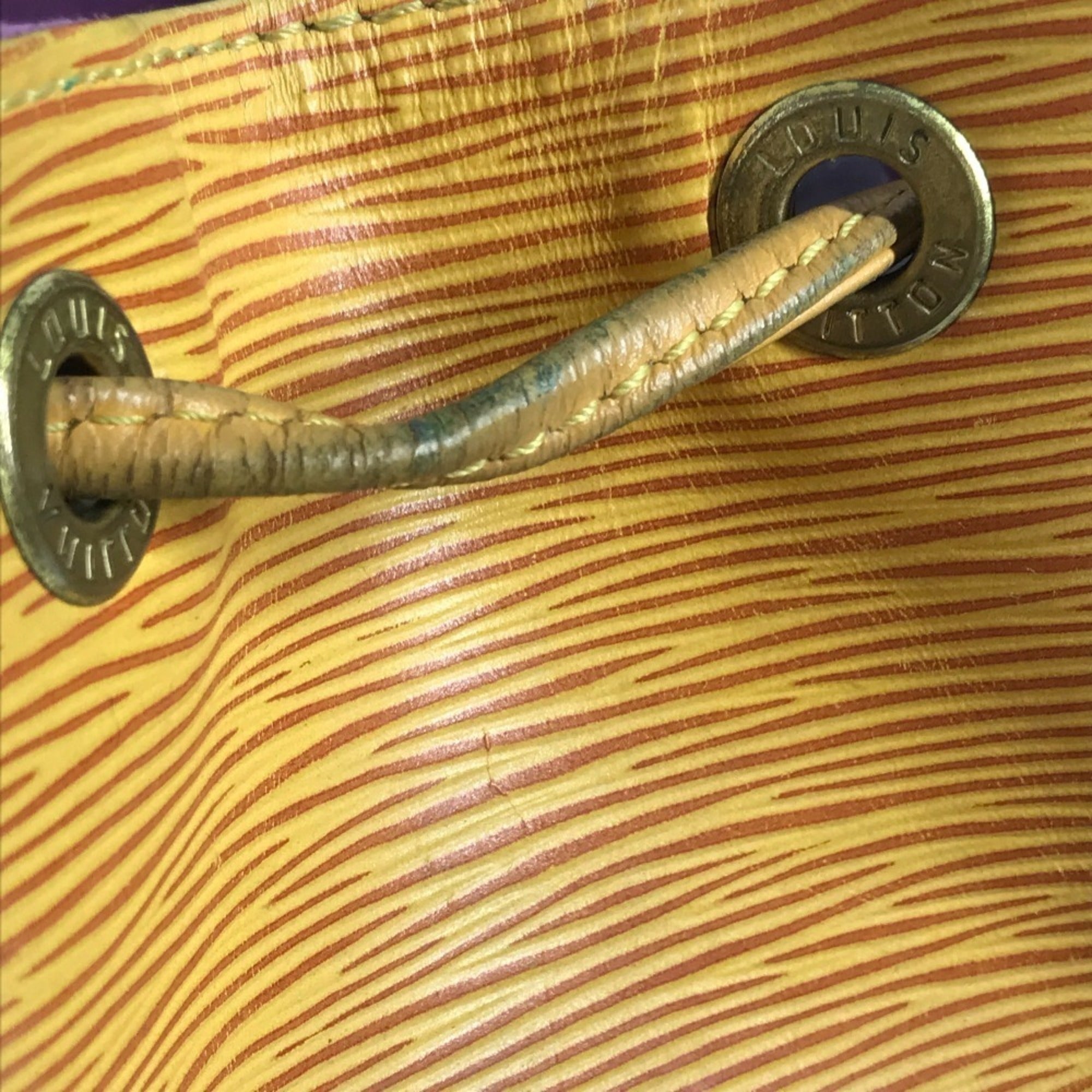 Louis Vuitton Yellow Epi Leather Handbag Shoulder Bag