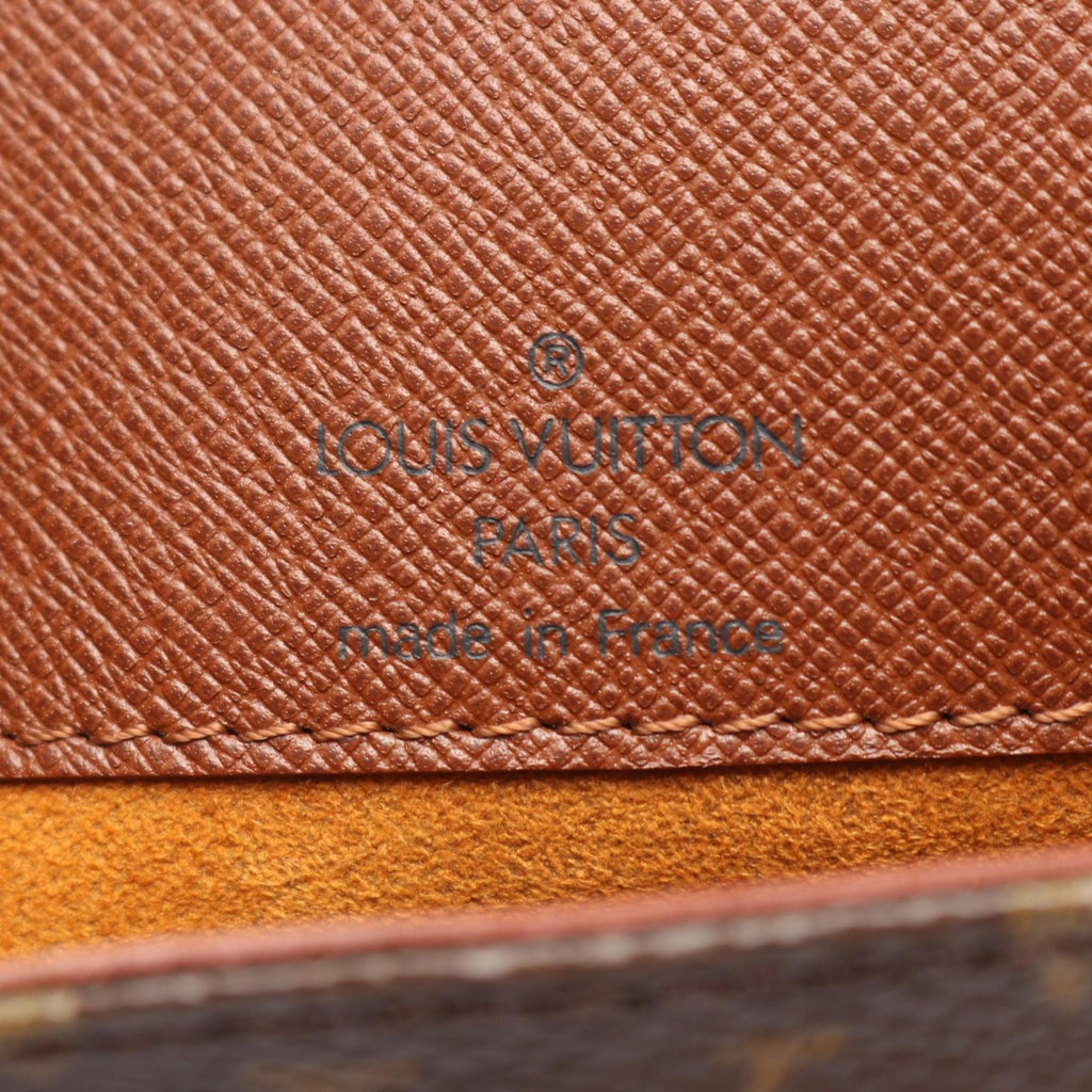 Louis Vuitton Brown Coated Canvas Leather Shoulder Bag