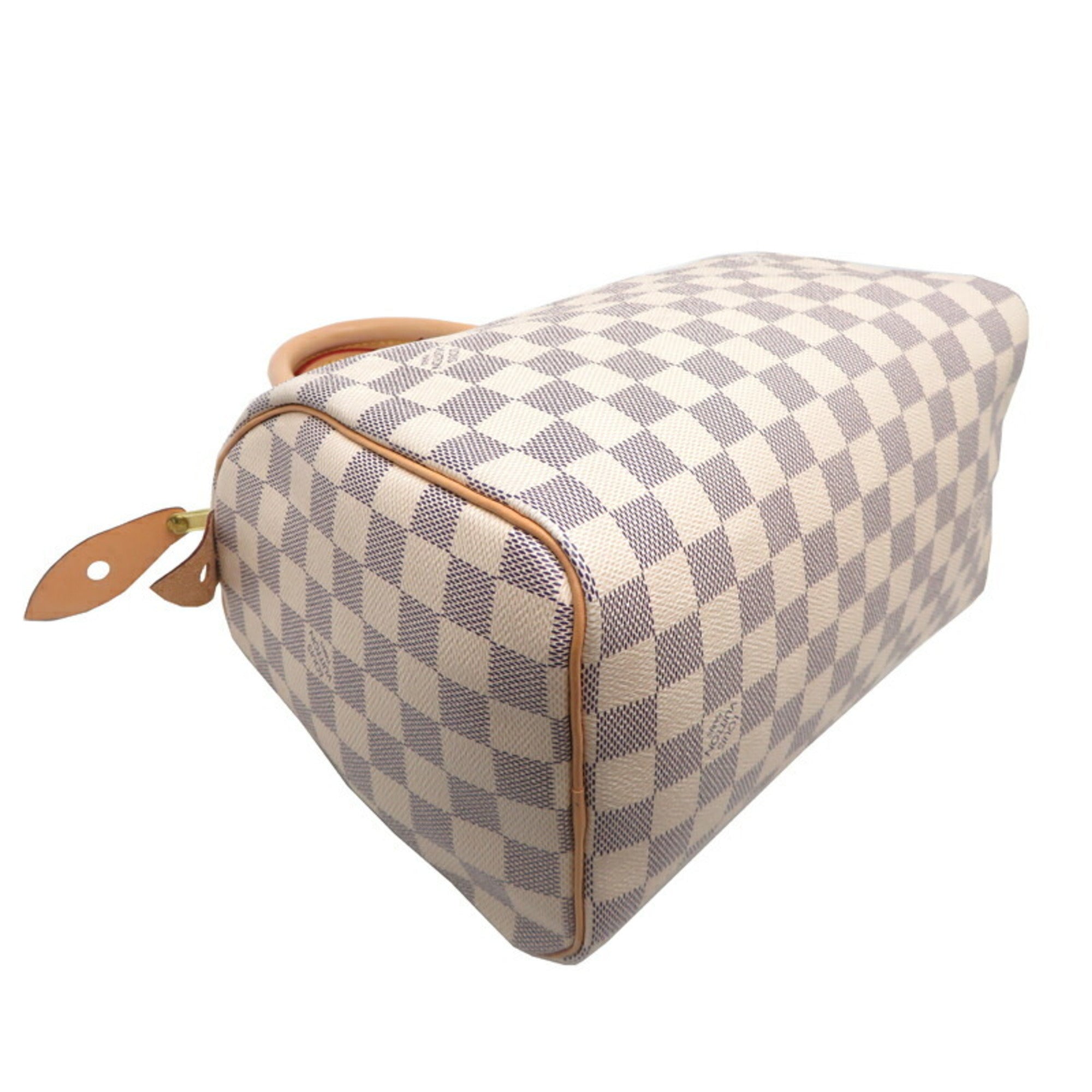 Louis Vuitton White Damier Azur Boston Bag