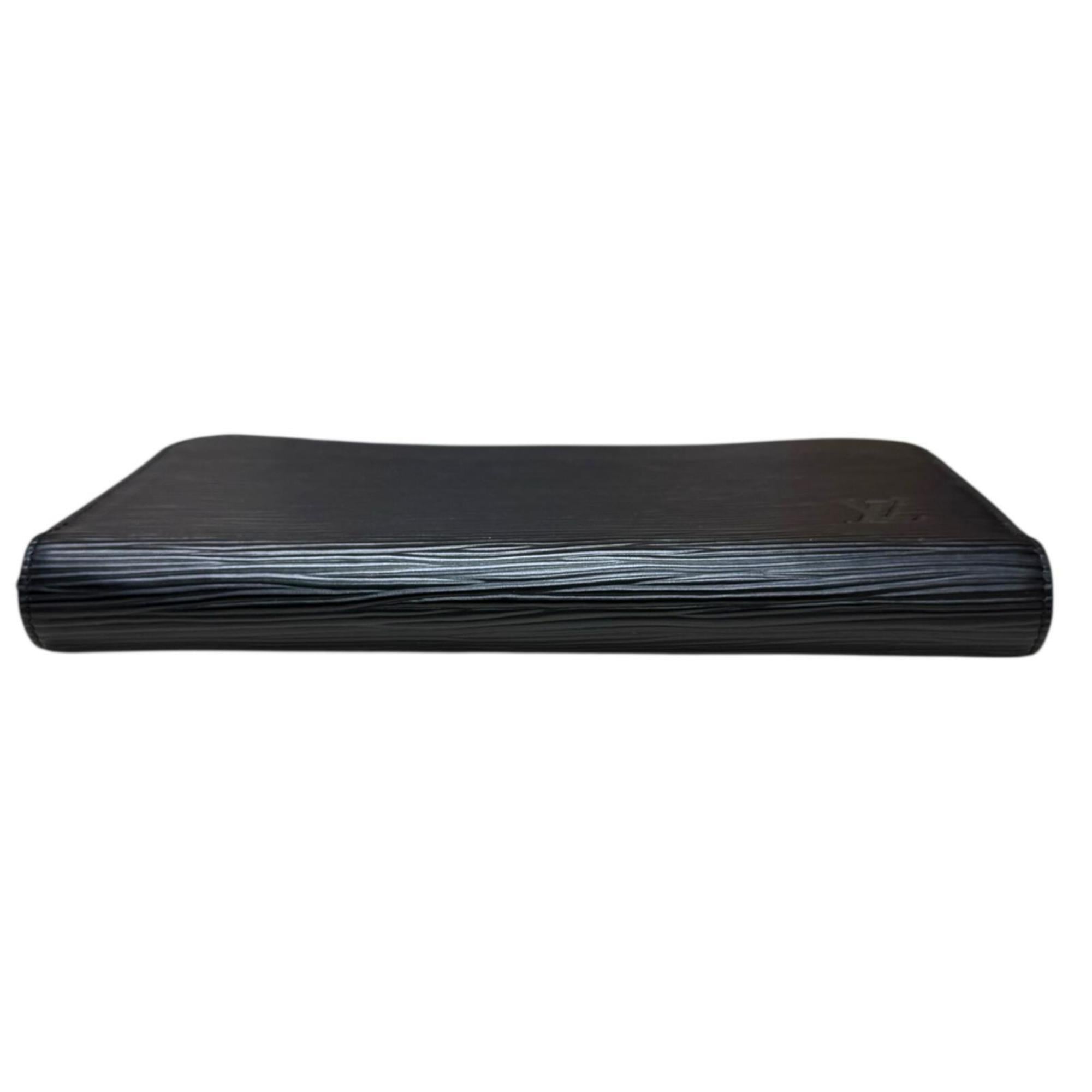 Louis Vuitton Black Noir Epi Leather Long Wallet