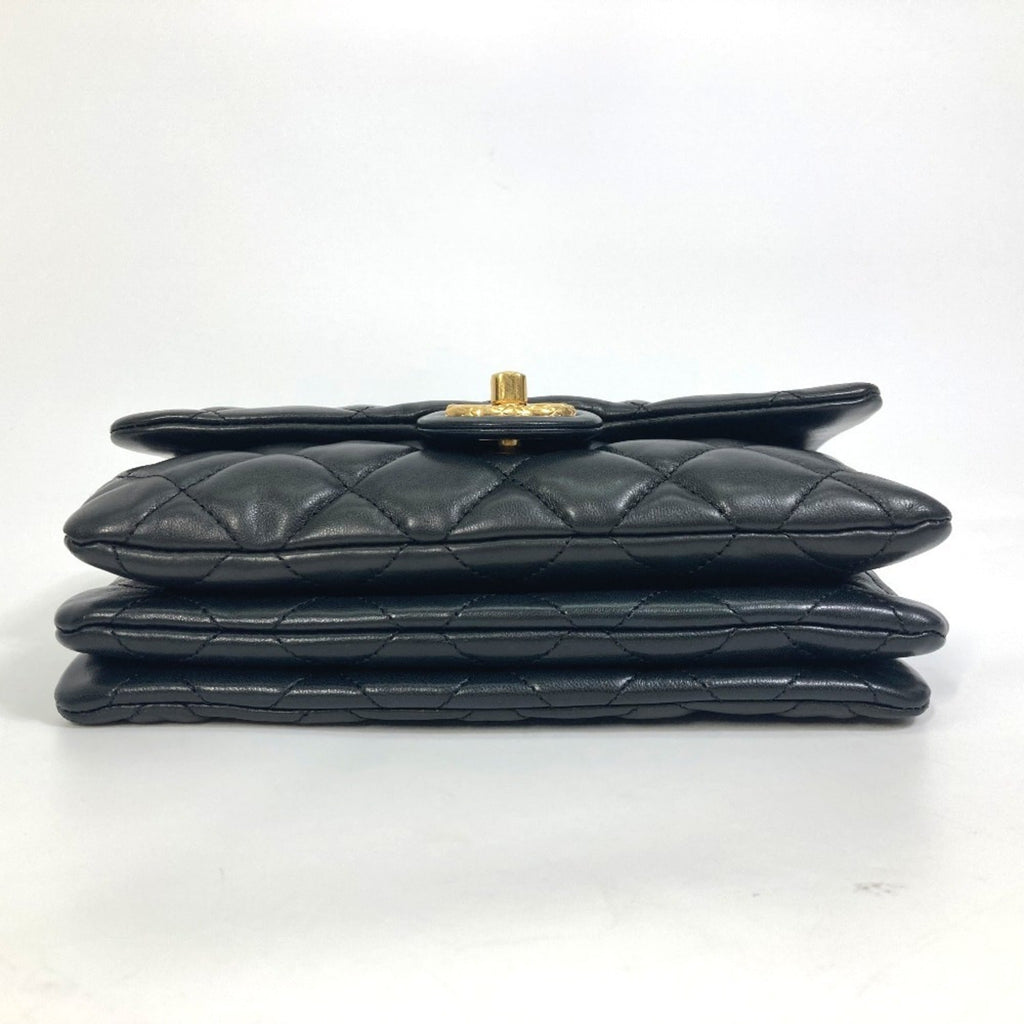 Chanel Black Leather Shoulder Bag