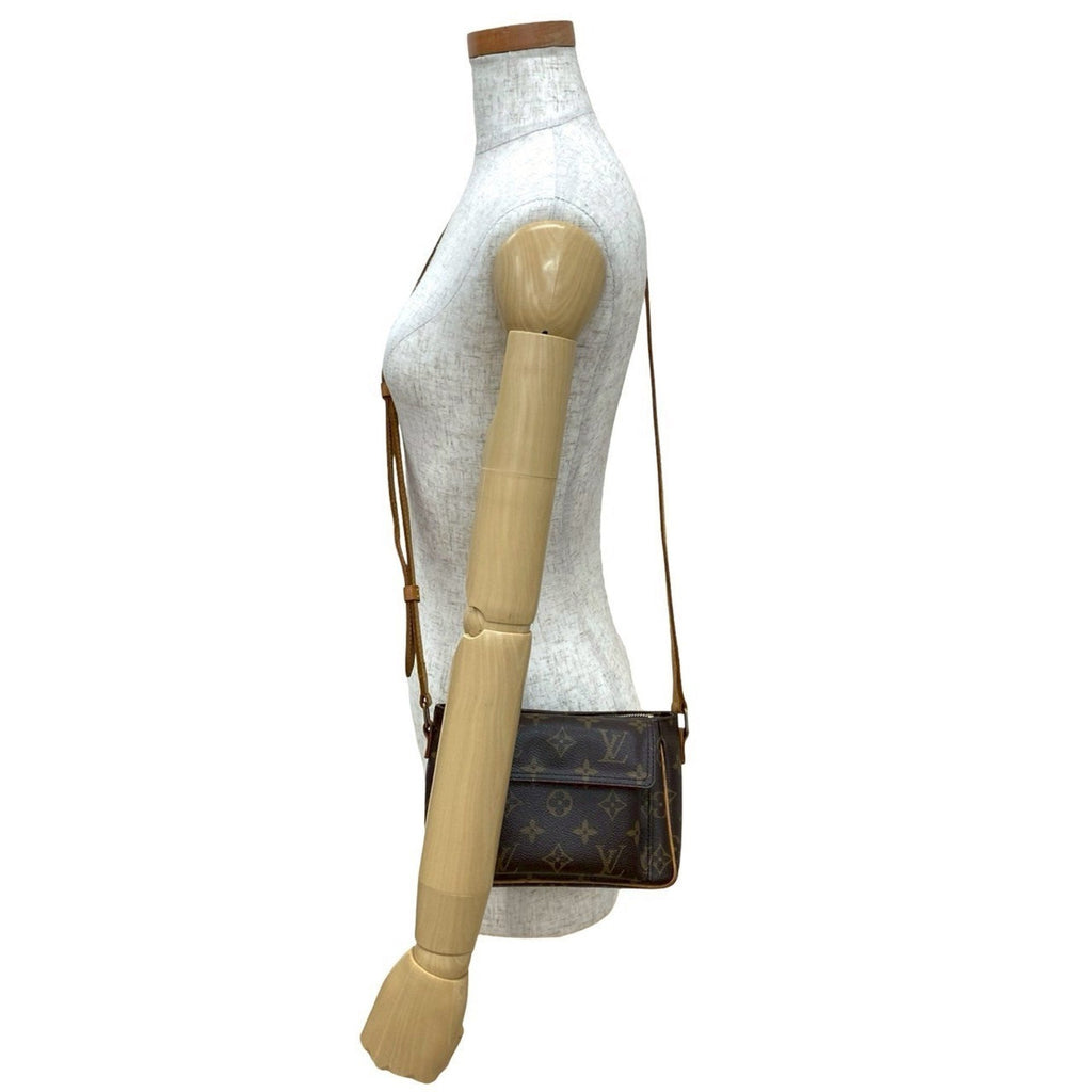 Louis Vuitton Brown Leather Pvc Pochette Shoulder Bag