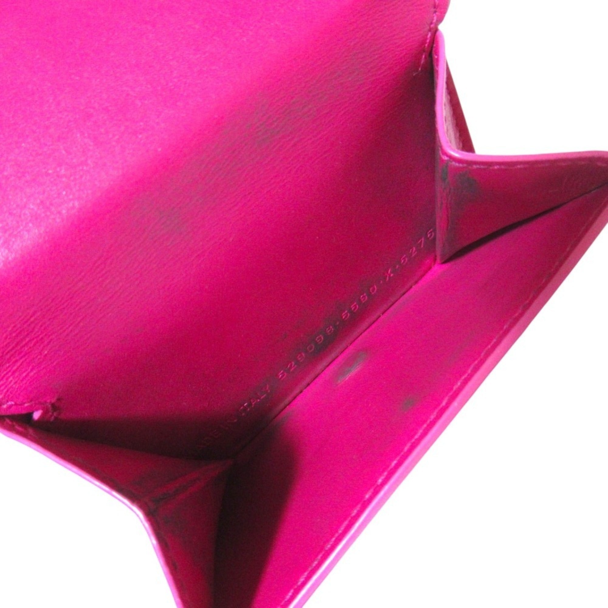 Balenciaga Pink Leather Wallet (Tri-Fold)