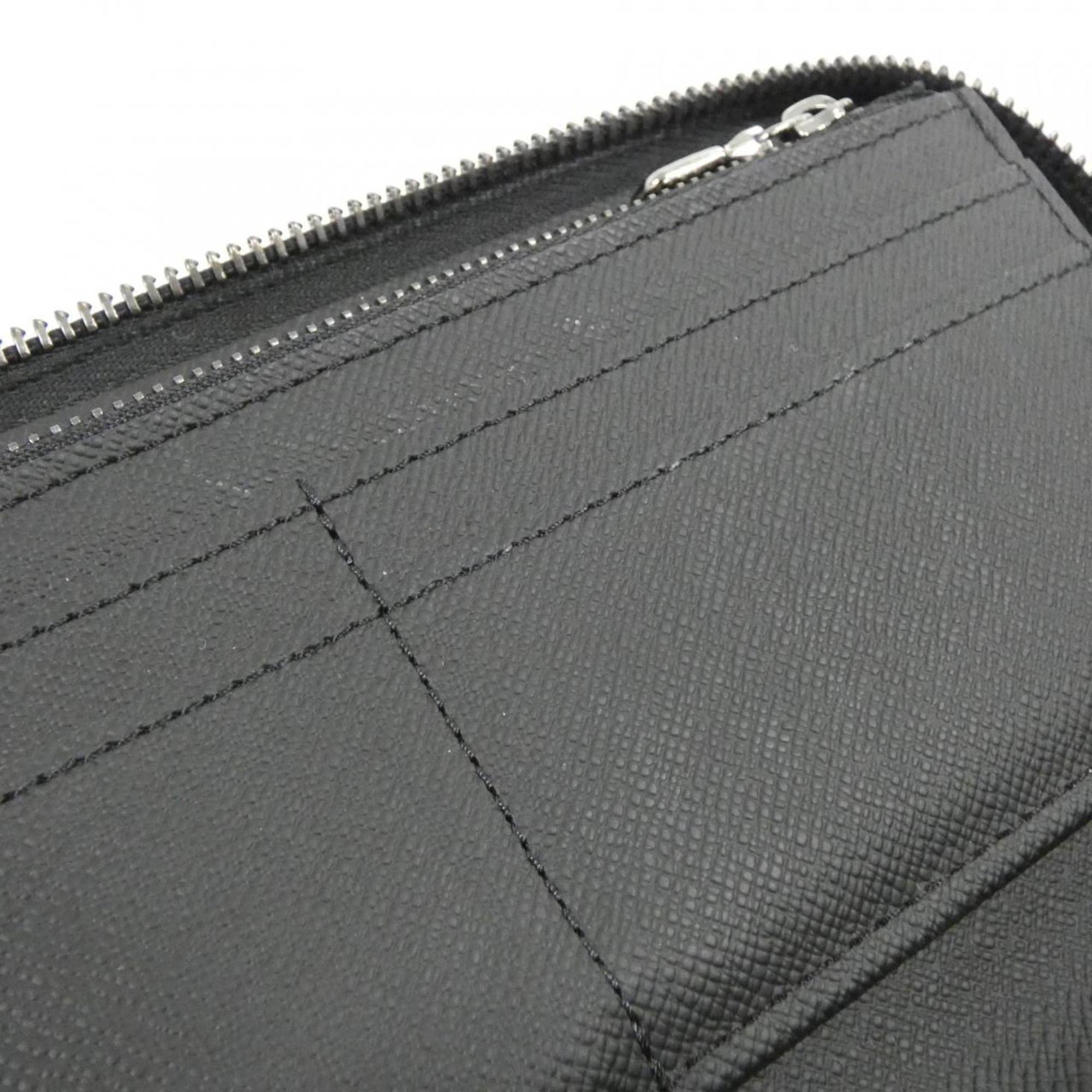 Louis Vuitton Black Coated Canvas Long Wallet