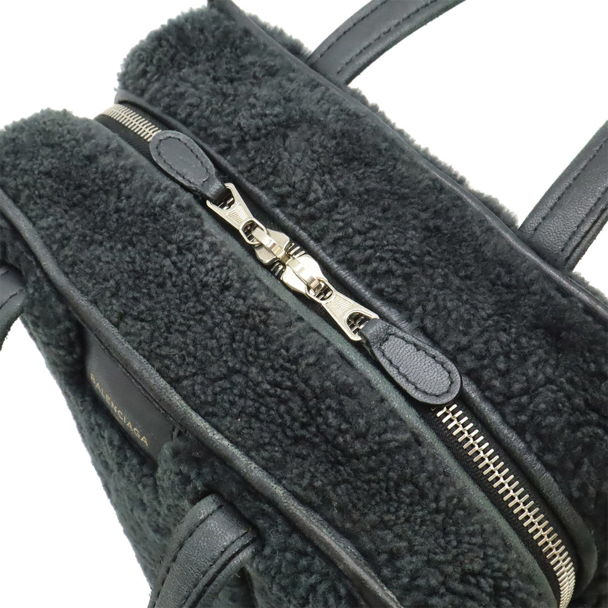 Balenciaga Black Leather Handbag Shoulder