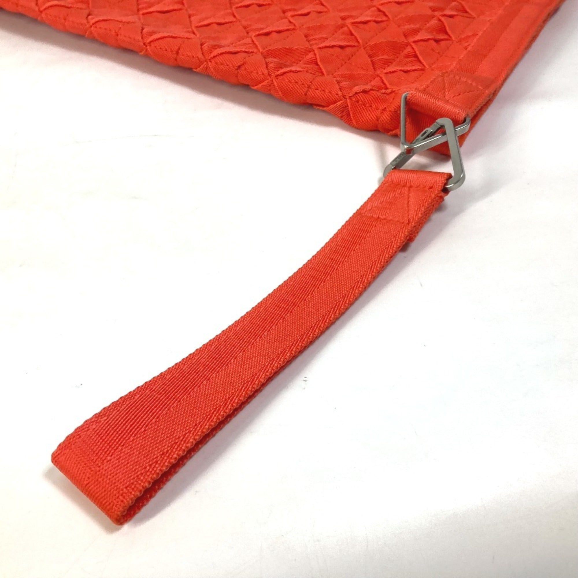 Bottega Veneta Orange Intrecciato Clutch Bag Pouch