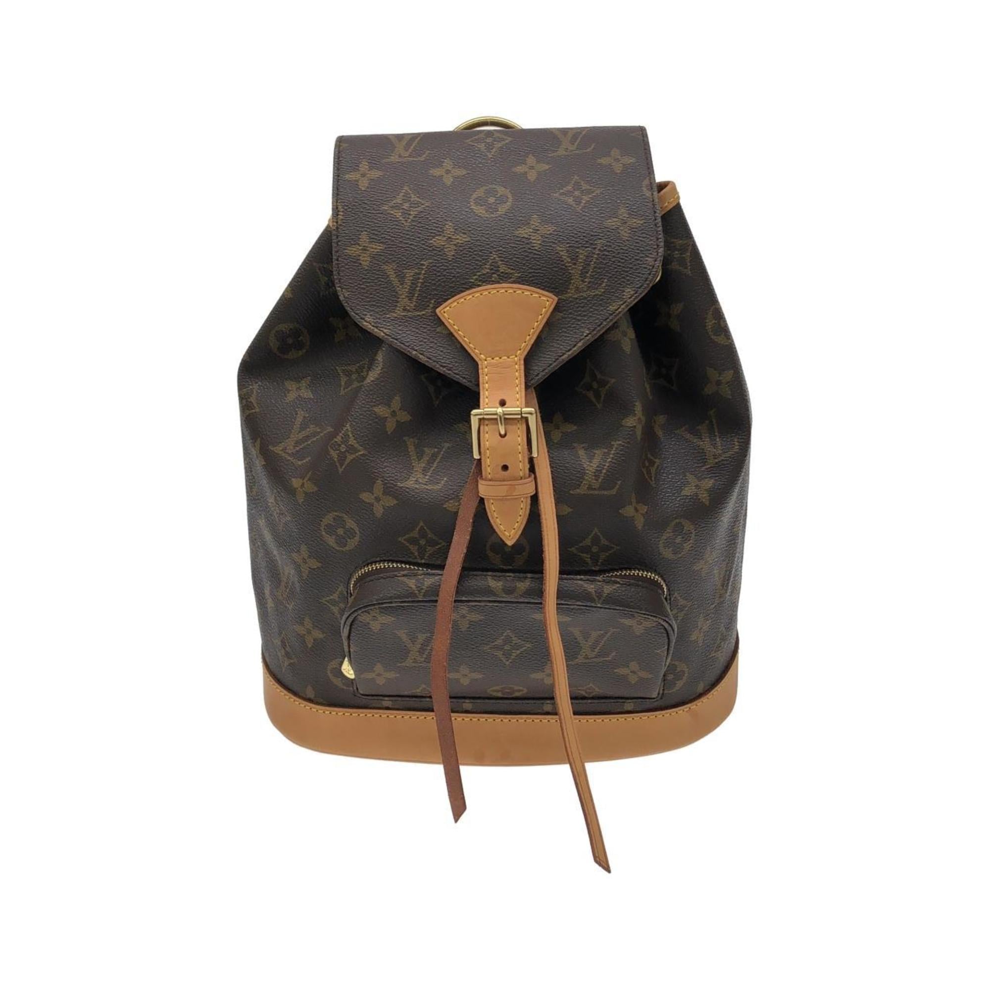 Louis Vuitton Marron Coated Canvas Backpack