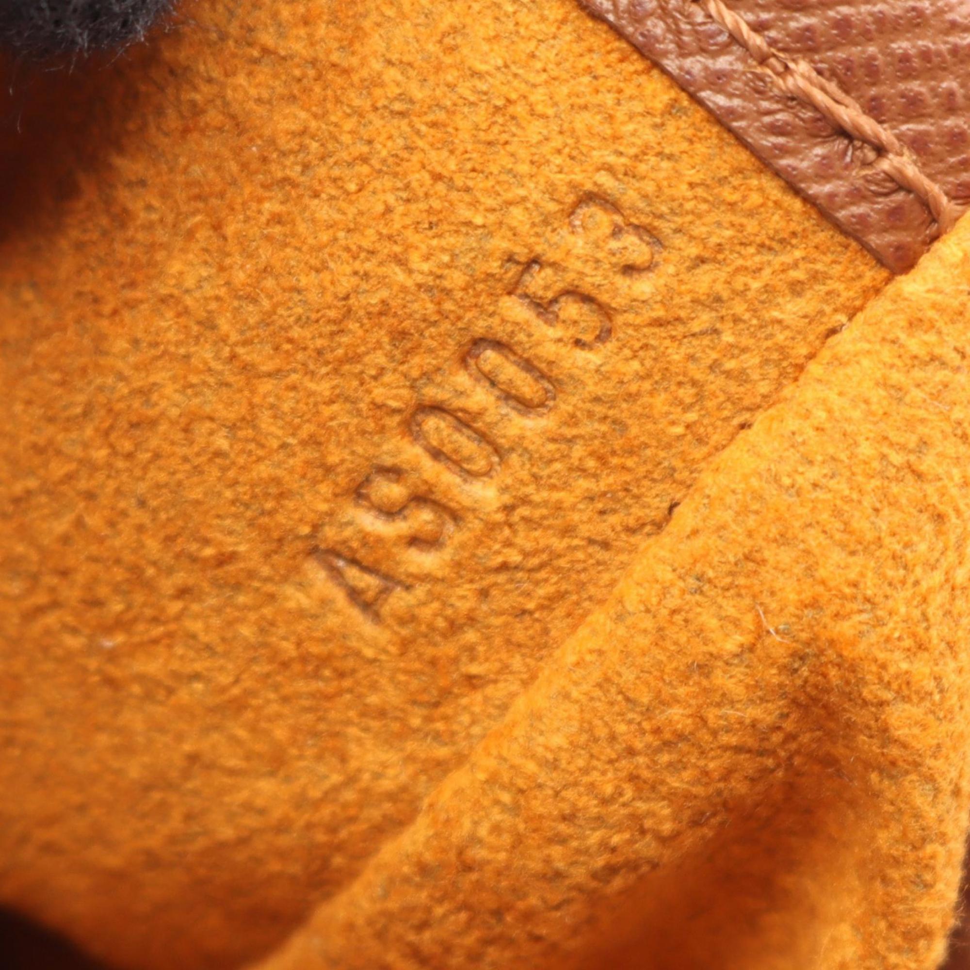 Louis Vuitton Monogram Brown Coated Canvas Leather Shoulder Bag