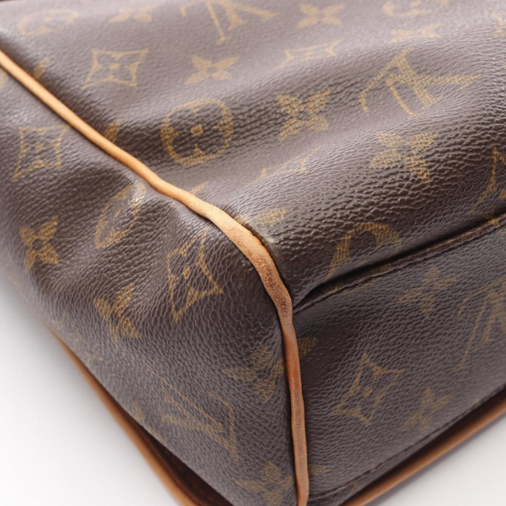 Louis Vuitton Brown Coated Canvas Leather Shoulder Bag
