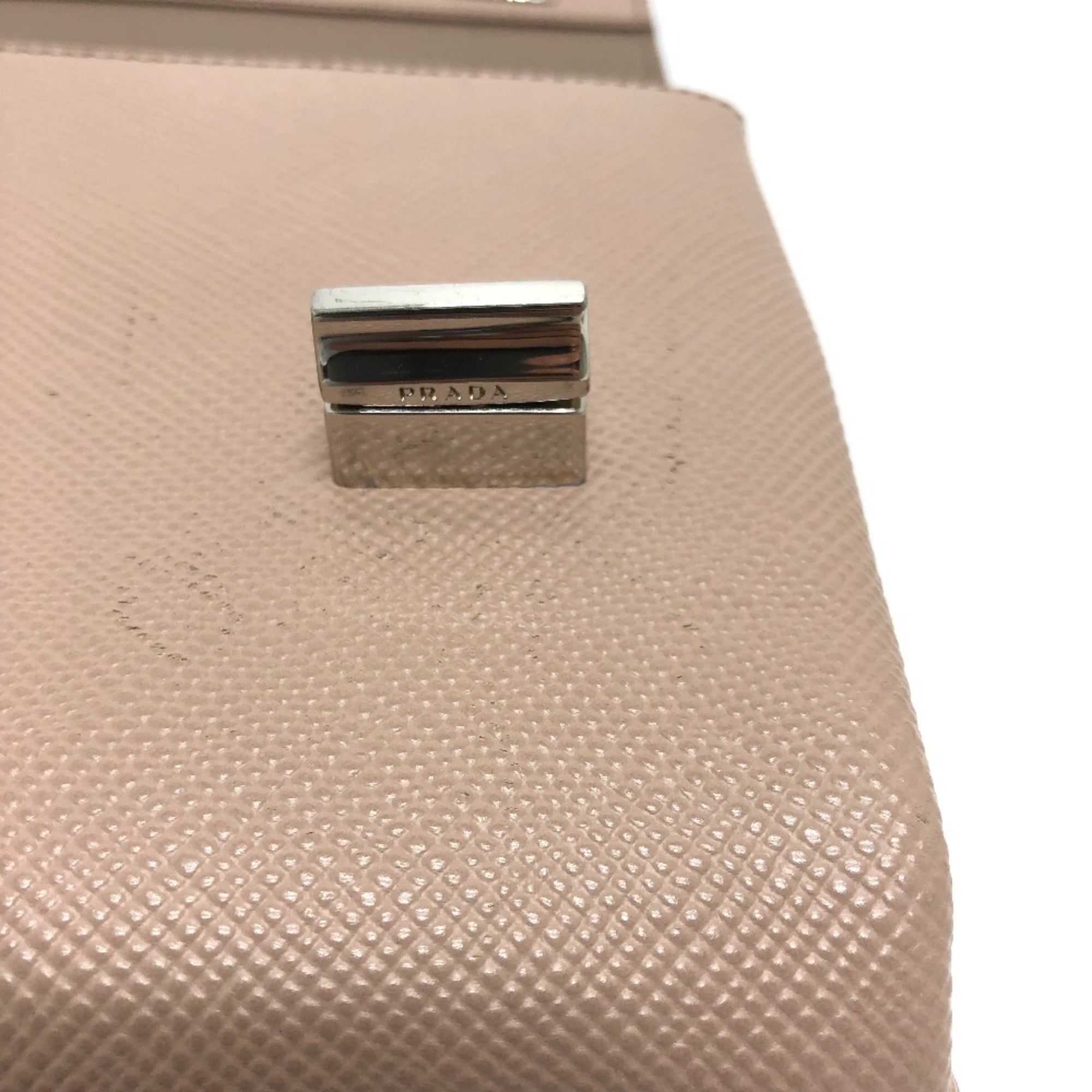 Prada Beige Leather Shoulder Bag