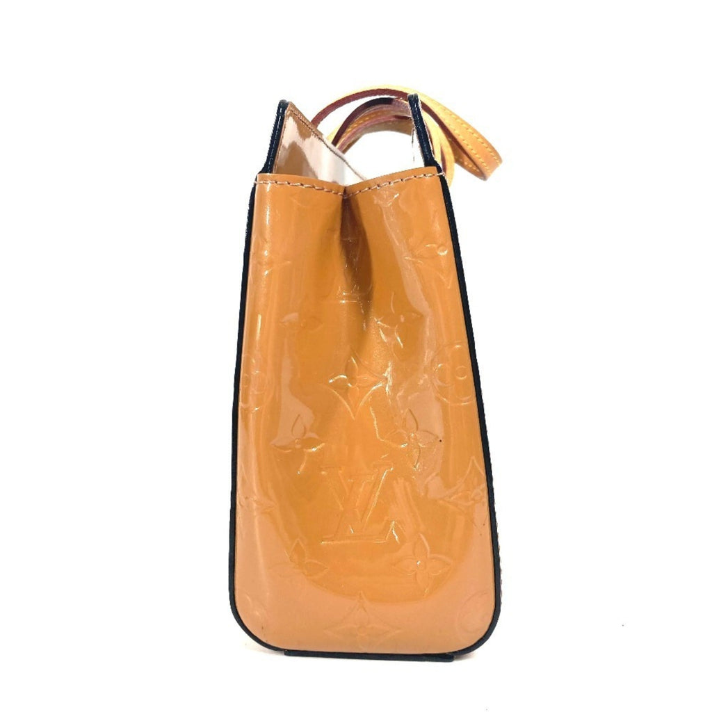 Louis Vuitton Monogram Vernis Beige Rose Velours Monogram Vernis Handbag Tote Bag