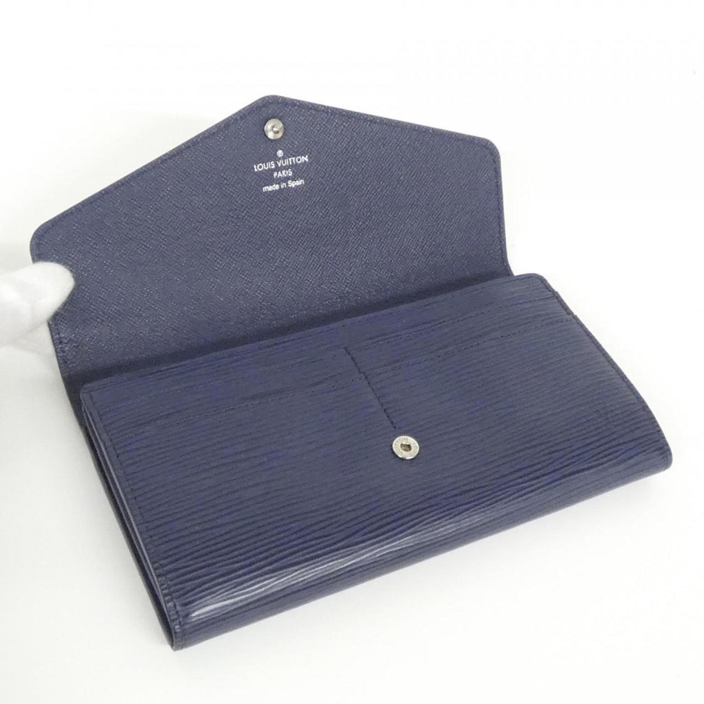 Louis Vuitton Indigo Leather Long Wallet