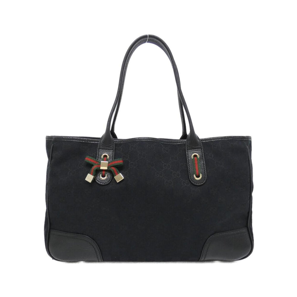 Gucci Black Gg Canvas Handbag (Pre-Owned)