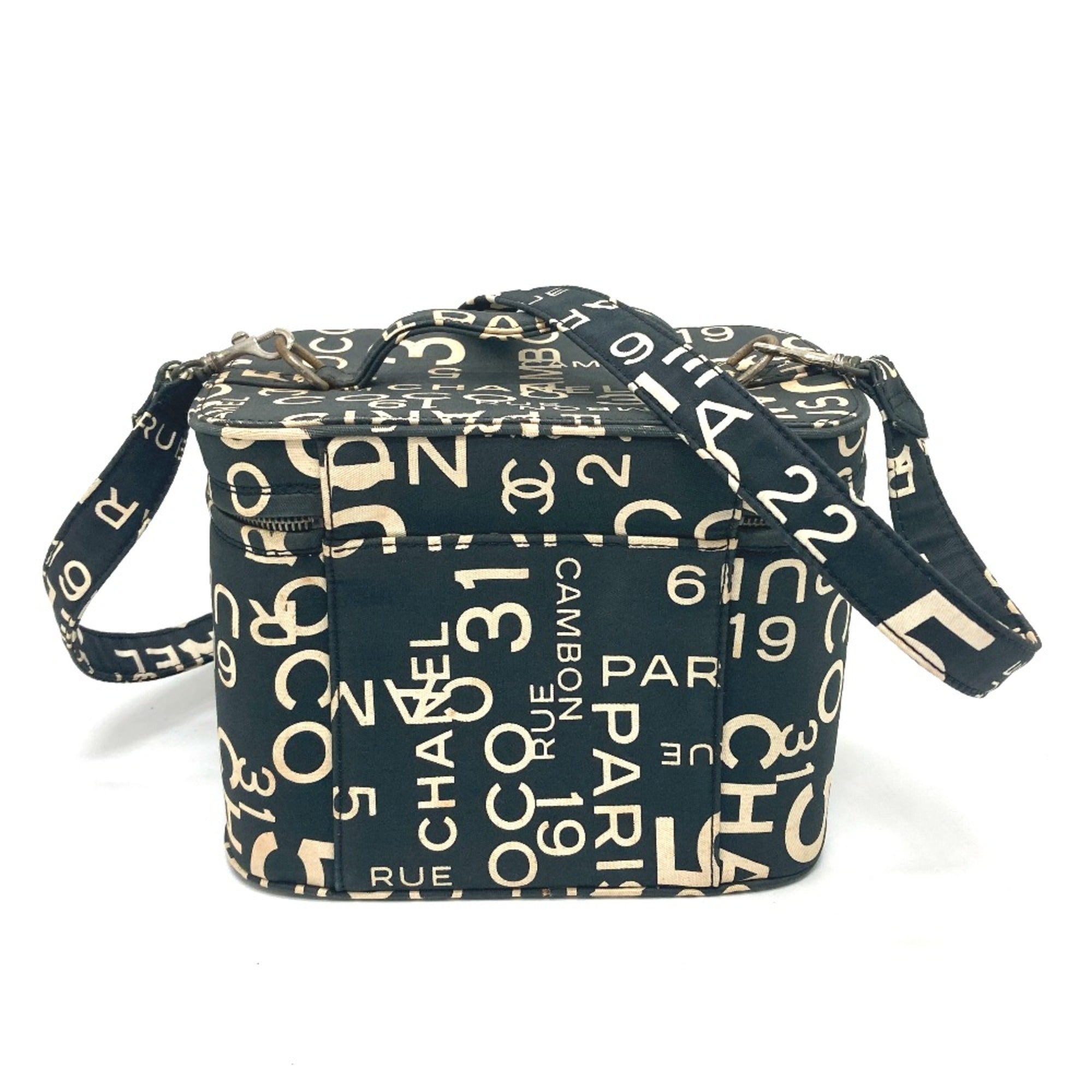 Chanel Black Cotton Handbag
