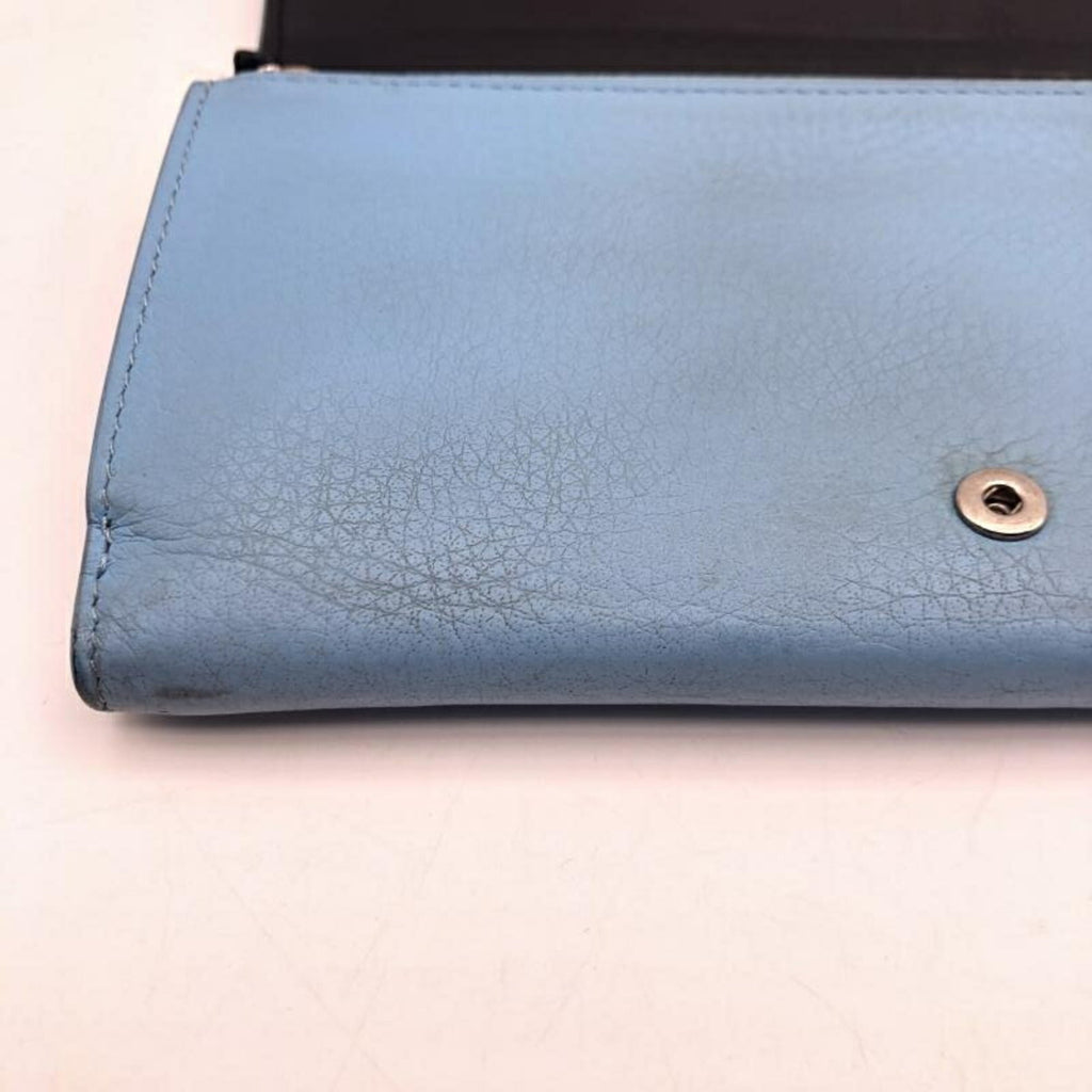 Balenciaga Light Blue Long Wallet (Bi-Fold)