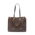 Louis Vuitton Beige Brown Monogram Coated Canvas Tote Bag