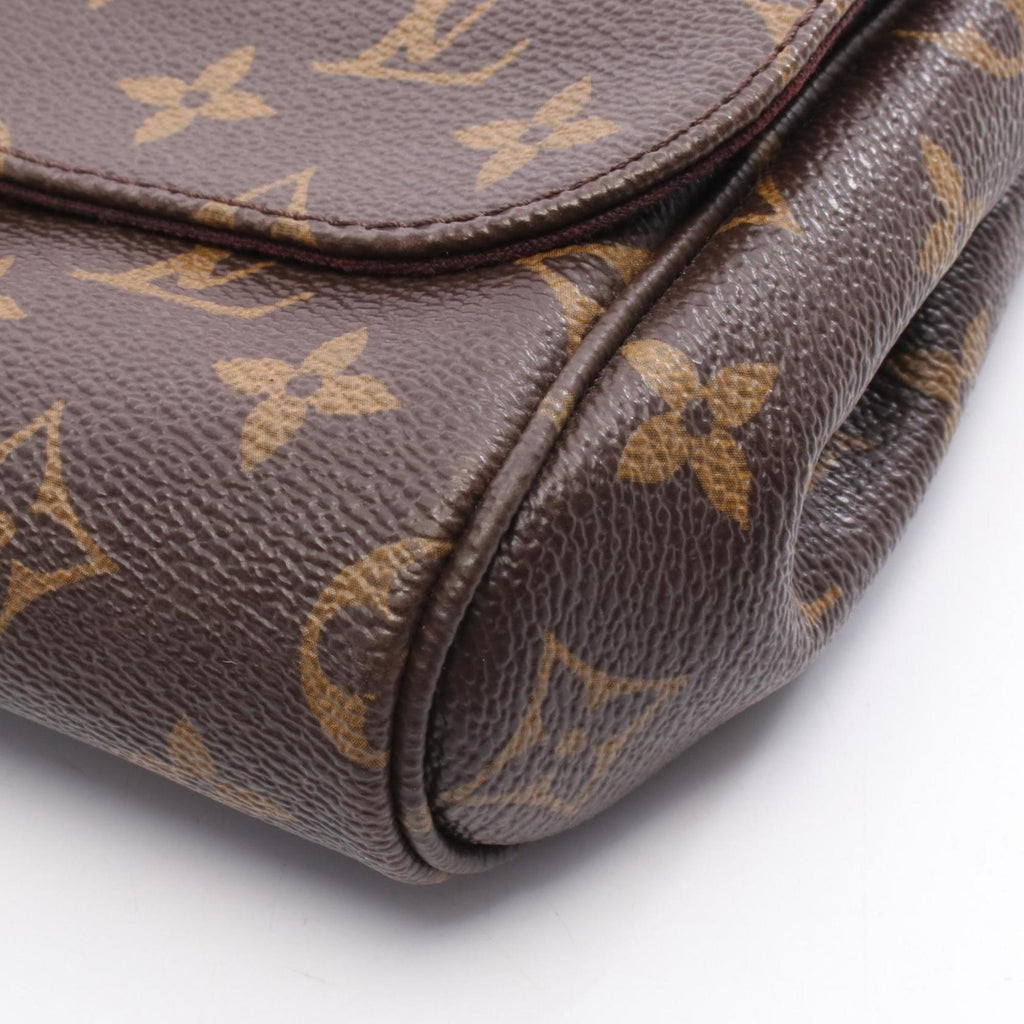 Louis Vuitton Brown Pvc Coated Canvas Leather Handbag