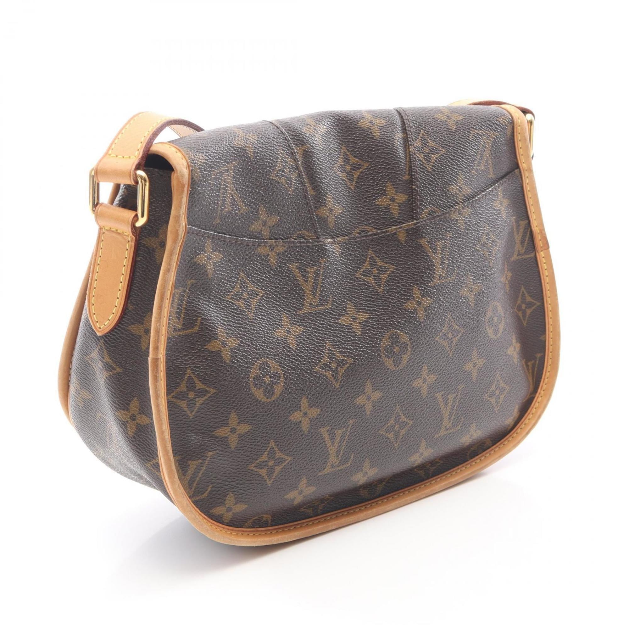Louis Vuitton Brown Coated Canvas Pvc Monogram Leather Shoulder Bag