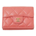 Chanel Pink Leather Wallet (Tri-Fold)