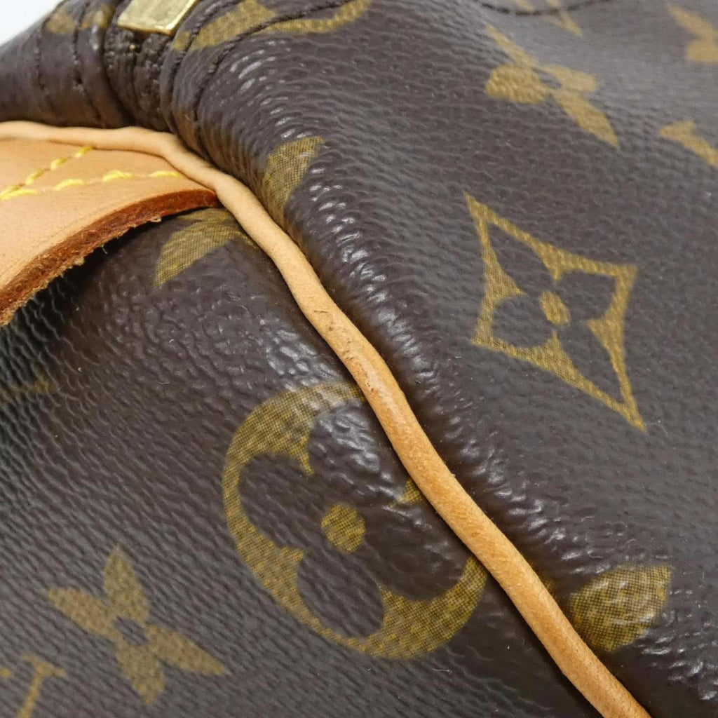 Louis Vuitton Marron Coated Canvas Boston Bag