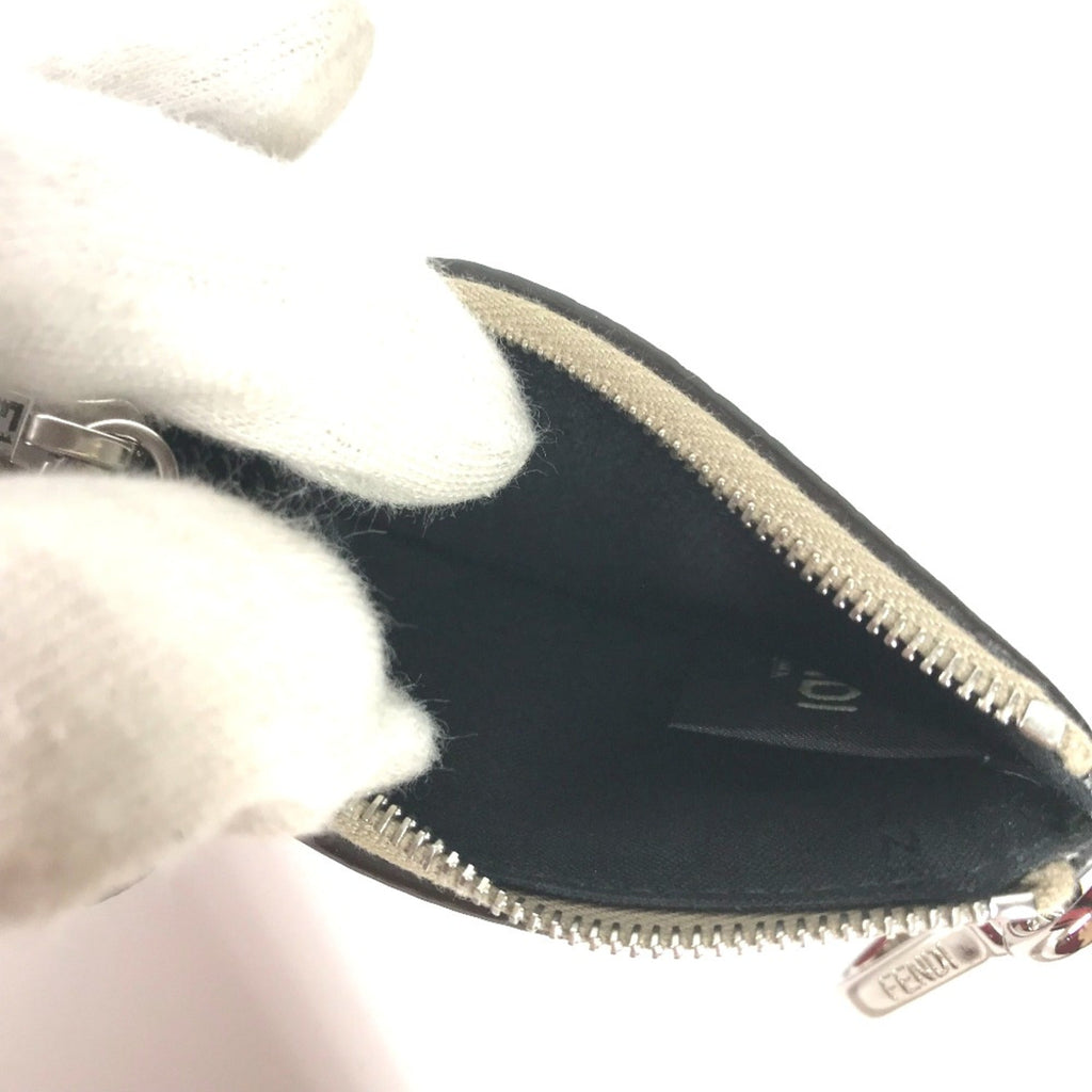 Fendi Beige Leather Coin Purse/Coin Case