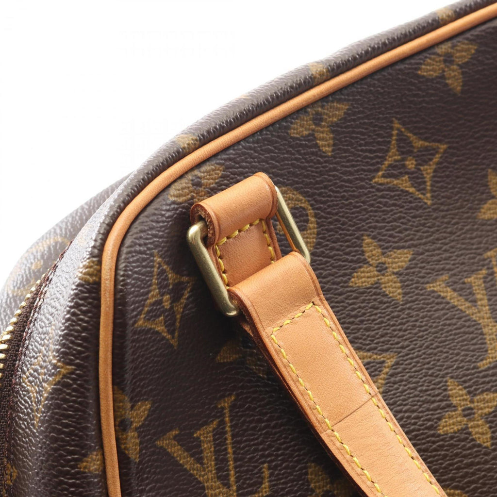 Louis Vuitton Brown Monogram Coated Canvas Leather Handbag