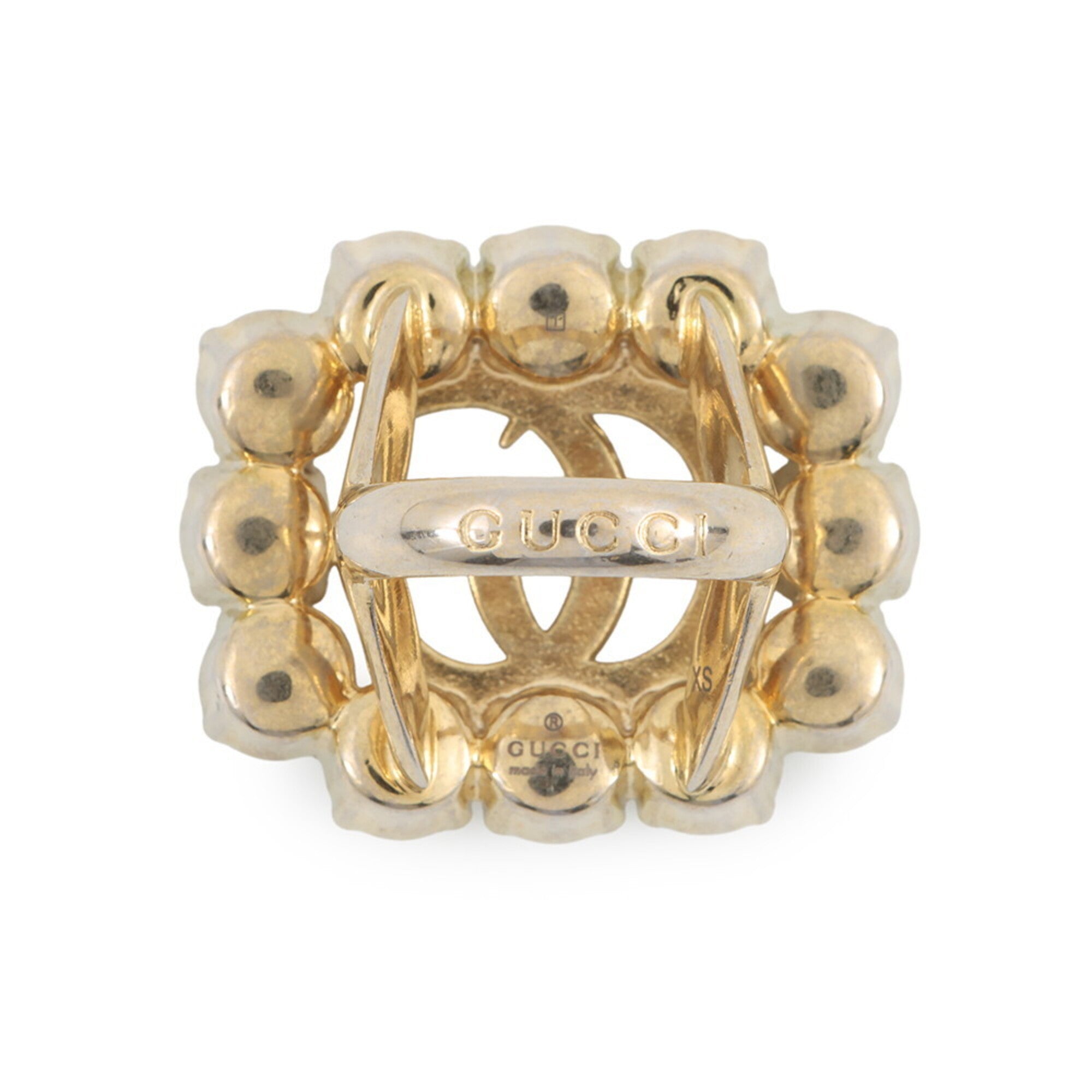 Gucci Champagne Gold Gold Plating Band Ring (Pre-Owned)