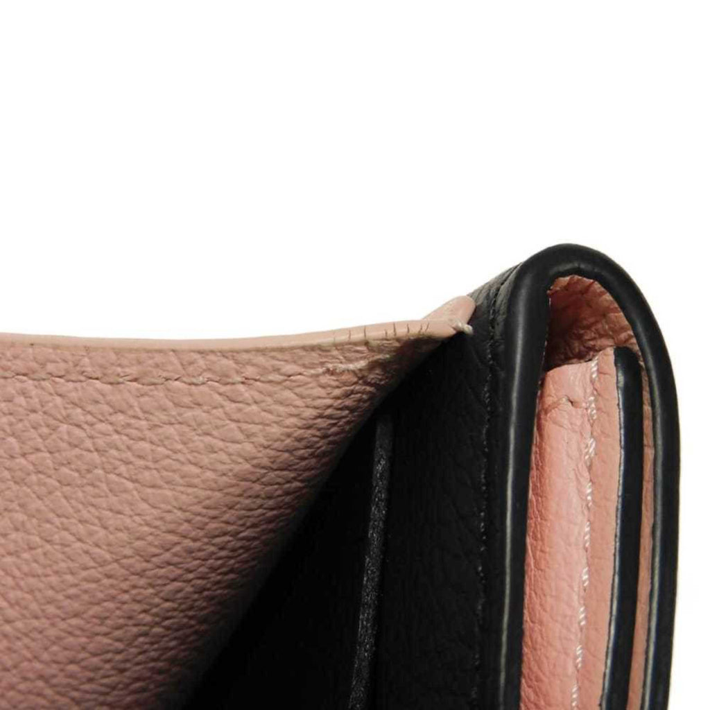 Louis Vuitton Noir Rose Tricolor Leather Wallet (Tri-Fold)