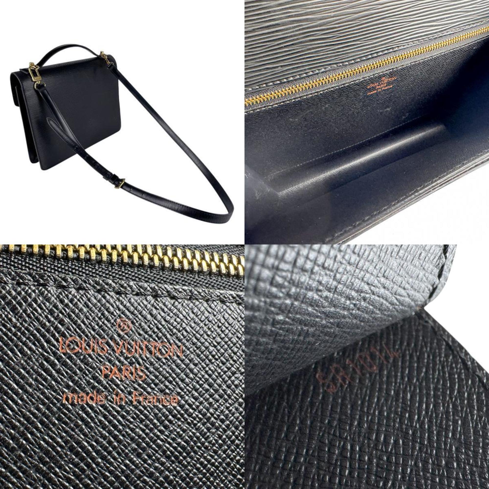 Louis Vuitton Black Galle Epi Leather Handbag Shoulder Bag