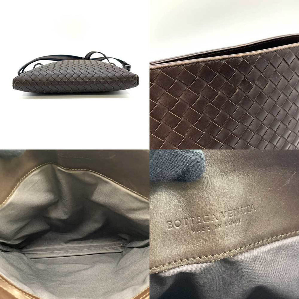 Bottega Veneta Brown Intrecciato Shoulder Bag