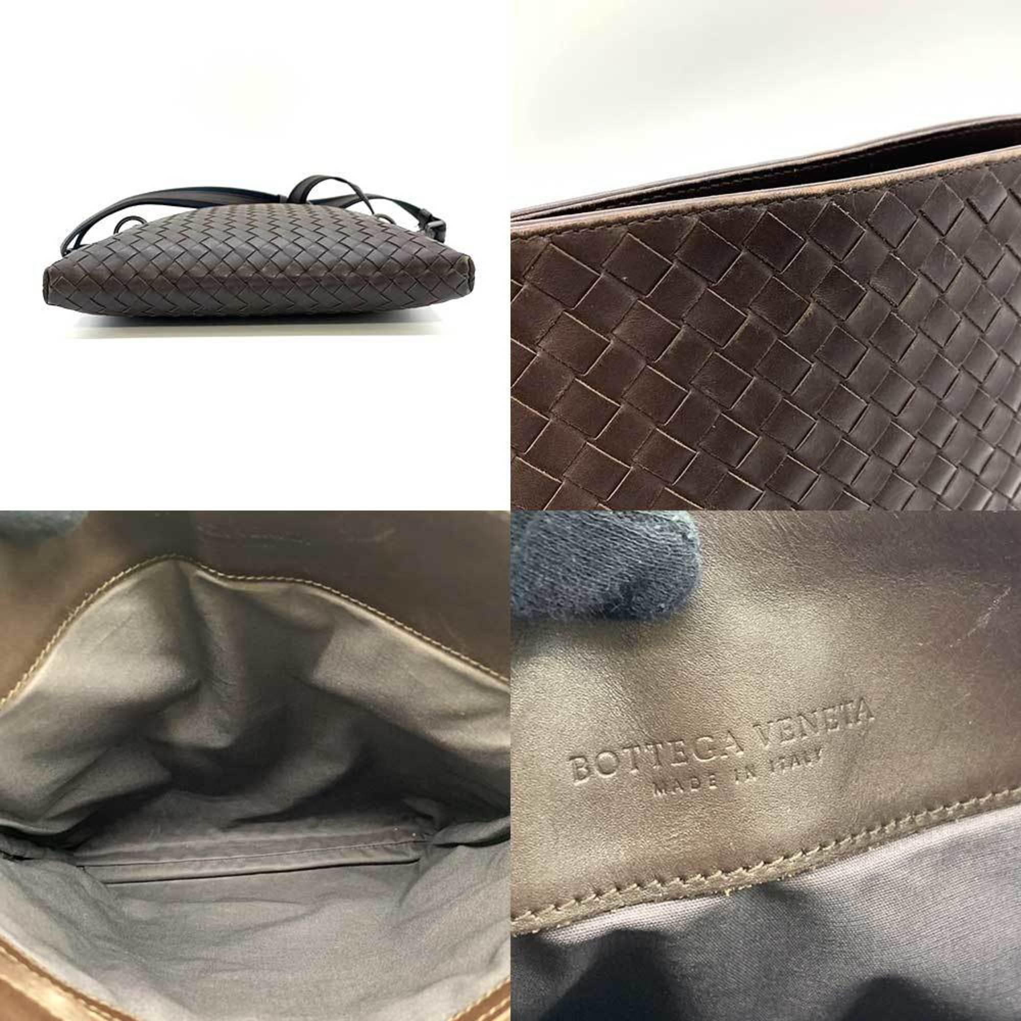 Bottega Veneta Brown Intrecciato Shoulder Bag