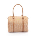 Balenciaga Beige Brown Canvas Leather Hand