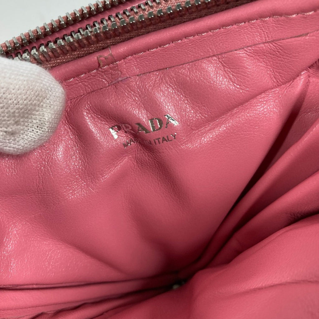 Prada Pink Leather Shoulder Bag