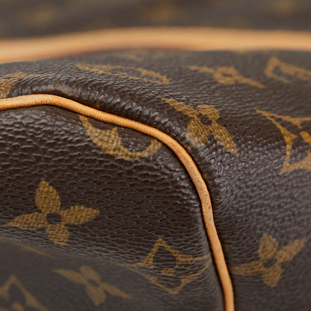 Louis Vuitton Brown Pvc Leather Boston Bag
