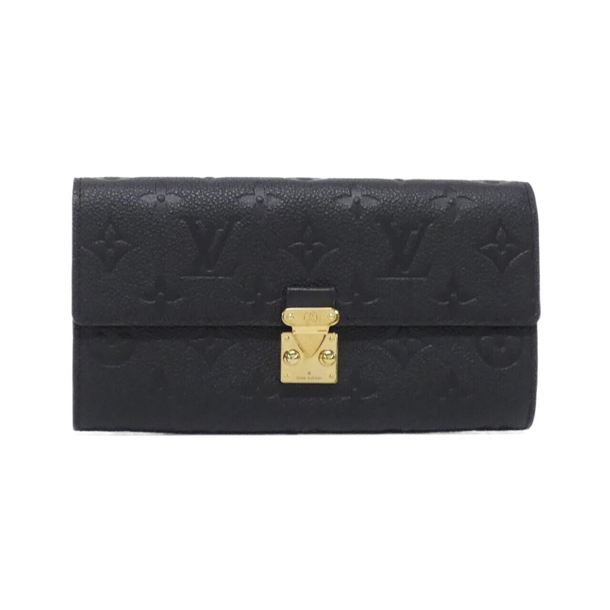 Louis Vuitton Black Monogram Empreinte Long Wallet