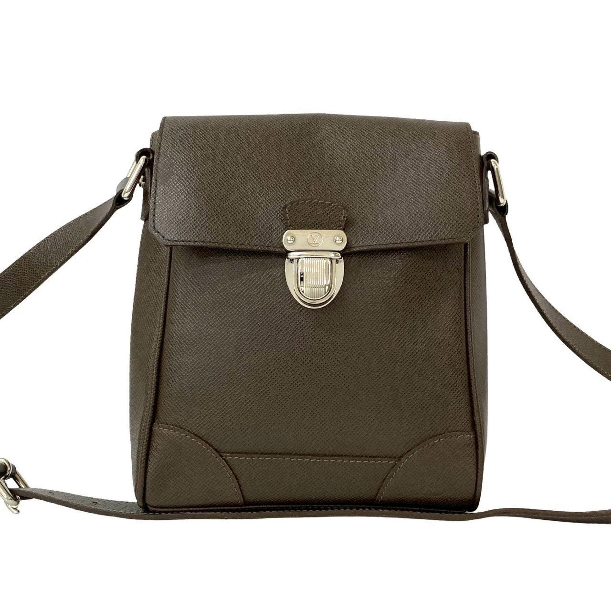 Louis Vuitton Brown Leather Pochette Shoulder Bag
